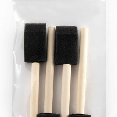 Royal & Langnickel Foam Brushes, Black, 1"