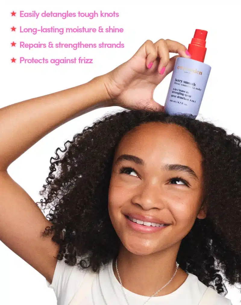 Ever Eden Kids Berry Smooth 4-in-1 Leave-In Detangling Spray - Image 2